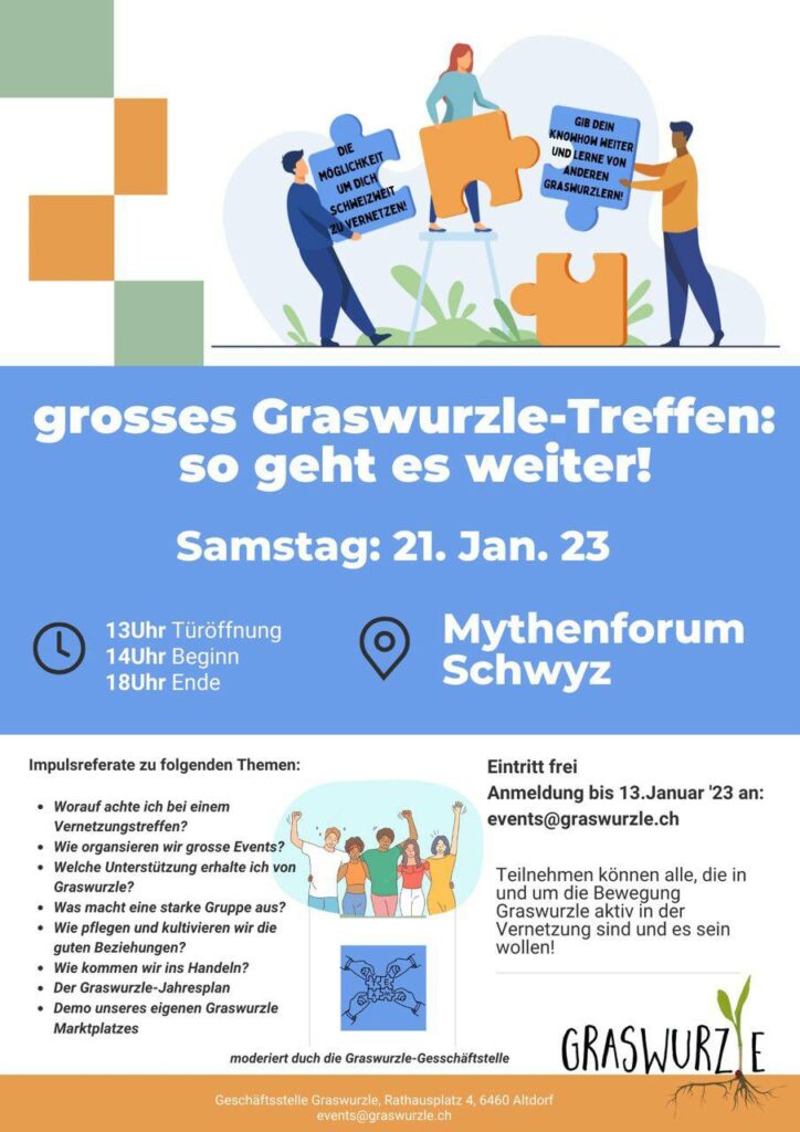 Grosses Graswurzle-Treffen Flyer
